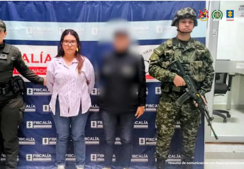 La alcaldesa Diana Carolina Cabanillas Valencia detenida. FOTO: CORTESÍA