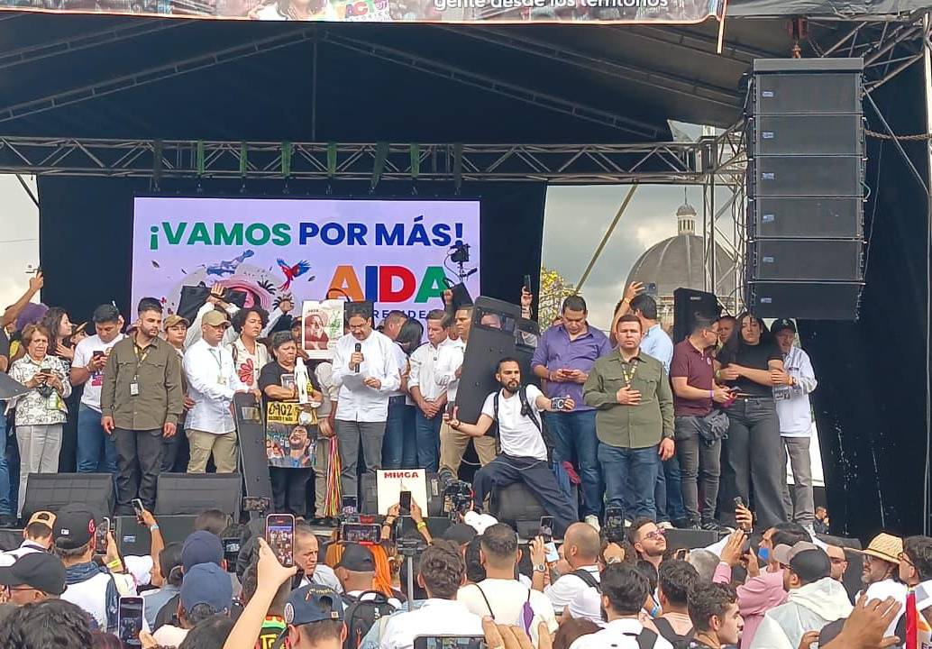 El candidato presidencial Iván Cepeda estuvo en Medellín este sábado 28 de marzo. FOTO: El Colombiano.