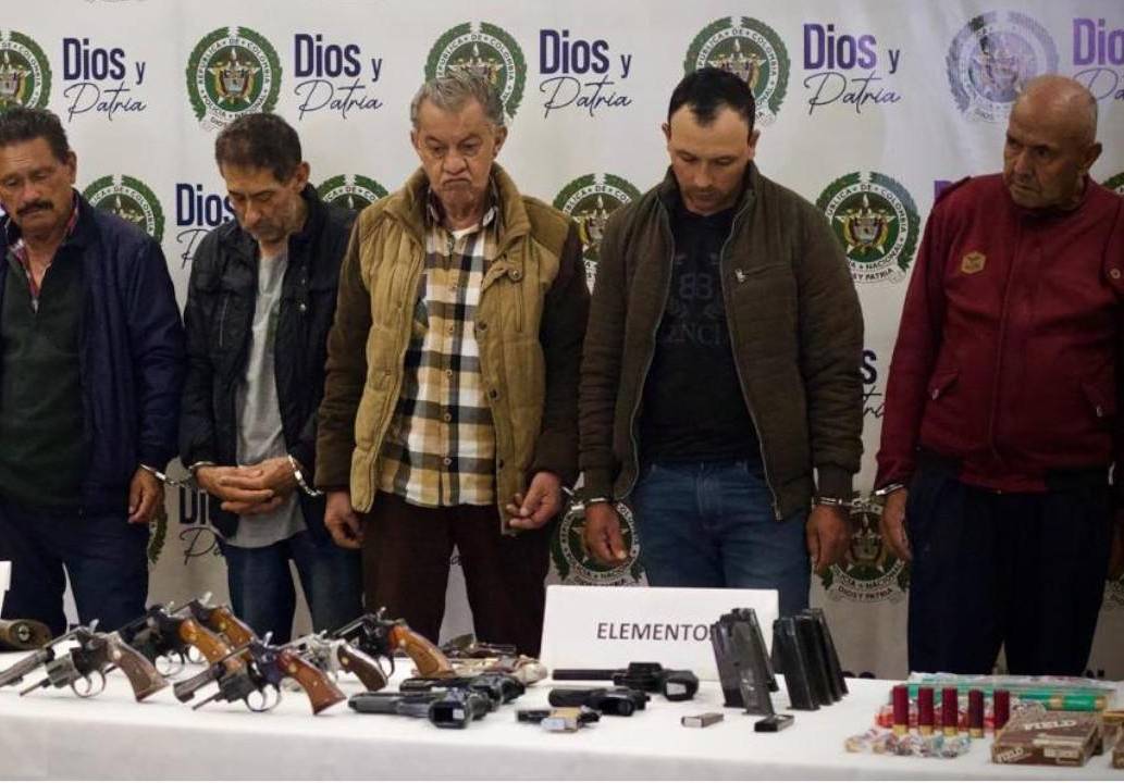 Capturada banda delicuencial denominada ‘Los Roncos’. Foto: Policía Nacional