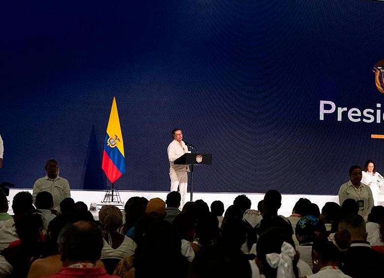 El presidente Gustavo Petro clausuró la Feria de las Economías para la Vida, en Barranquilla. FOTO cortesía Presidencia