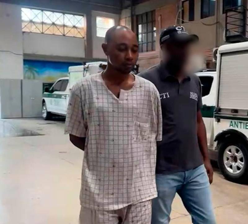 El presunto responsable de los hechos fue capturado en Medellín. FOTO Cortesía Fiscalía
