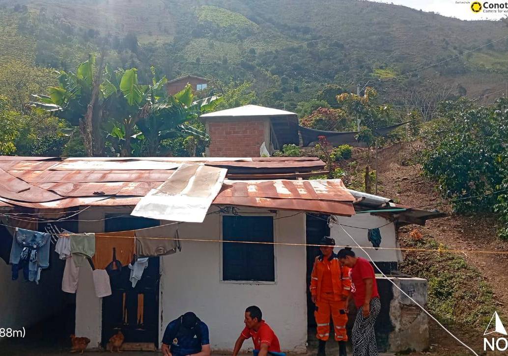 Mas de doce veredas de Ituango resultaron afectadas por el vendaval. FOTO: CORTESÍA