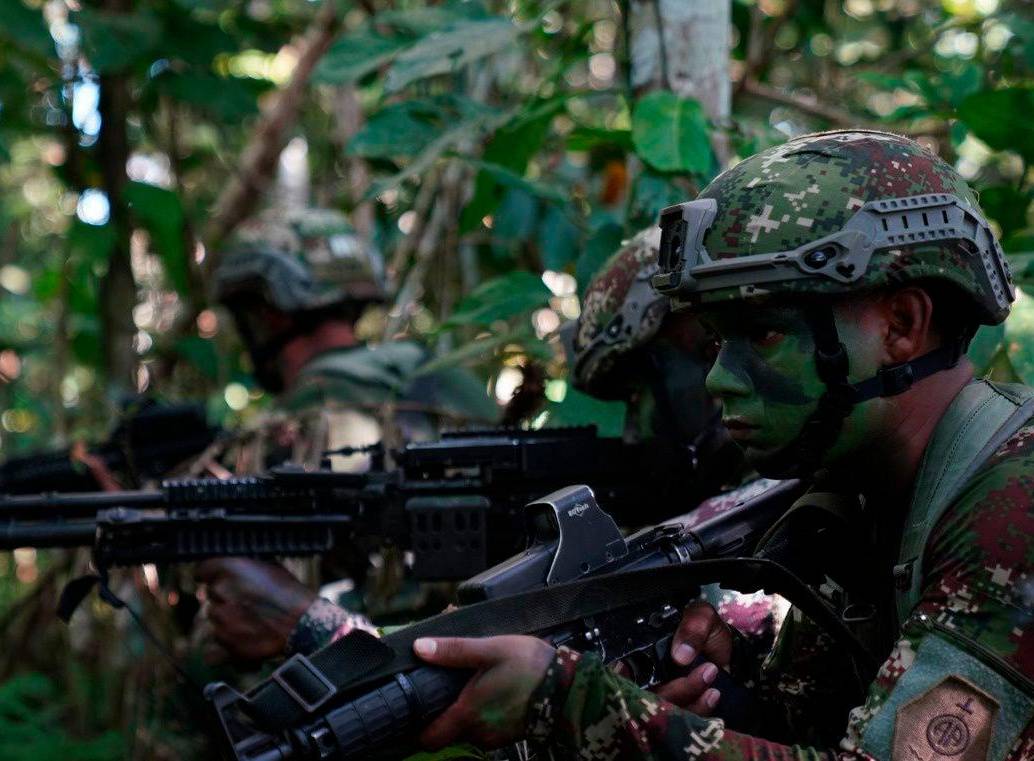 Los 600 militares de refuerzos son del Ejército, la Armada y la Fuerza Aérea de Colombia. FOTO: CORTESÍA EJÉRCITO.