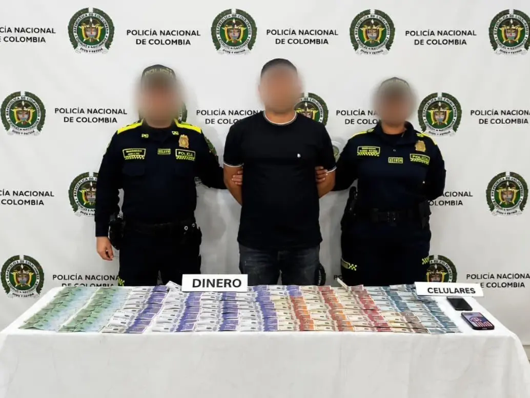 Captura de alias El Zarco. FOTO: MINISTERIO DE DEFENSA.