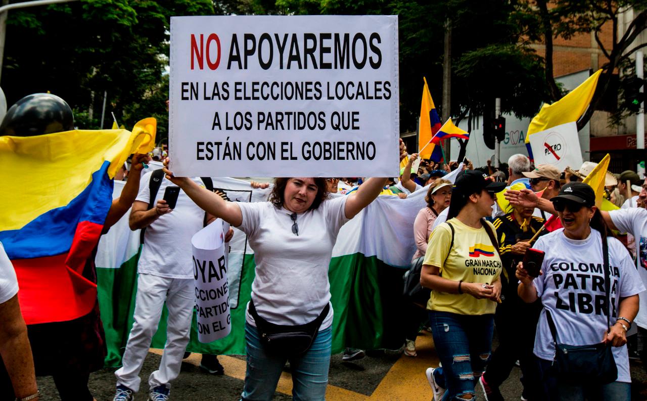 Gustavo Petro se pronunció sobre las manifestaciones días previos a la fecha acordada, el mandatario dijo que “están en su derecho, el problema es que ellos ocasionaron el problema”. Foto: Julio Herrera. 