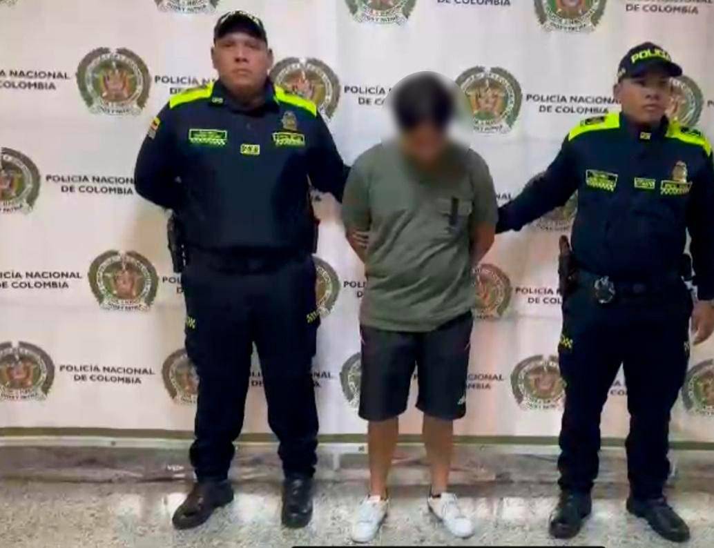 El sospechoso fue enviado a la cárcel con una medida de aseguramiento. FOTO: Cortesía Policía
