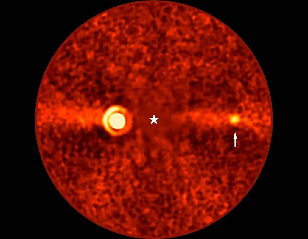 Imagen obtenida con el VLT del exoplaneta Beta Pictoris d (Crédito: ESO/B. Sutlieff, M. Bonse et al.). FOTO Europa Press / Congreso de los Diputados