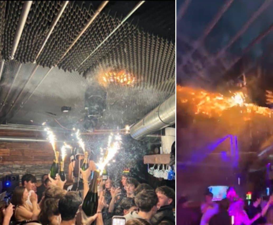 En tragedia terminó una celebración de Año Nuevo en un bar de Suiza. FOTOS: Tomada de las redes sociales - captura de video 