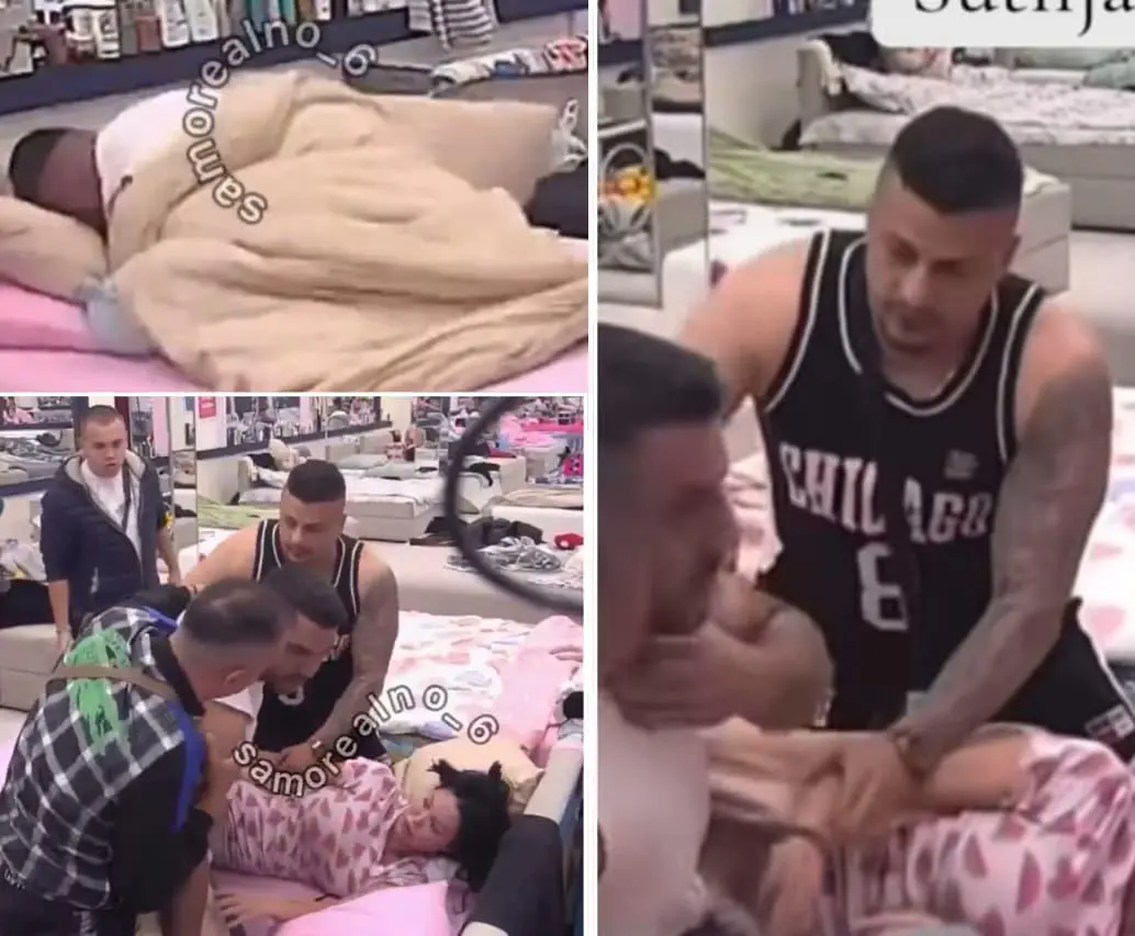 Un hombre en Serbia agredió a su compañera dentro de un reality show. FOTOS: Capturas de video