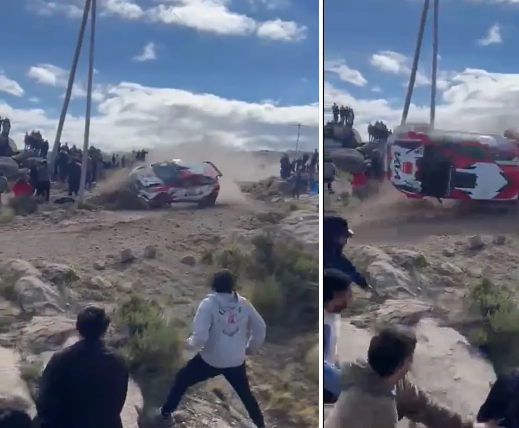 Muere espectador en accidente de rally en Córdoba, Argentina. FOTOS: Capturas de video