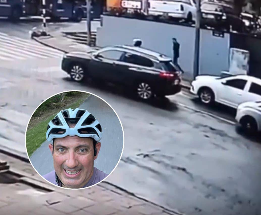 Un video reveló los momentos en que el empresario Gustavo Aponte y su escolta fueron asesinados a las afueras de un gimnasio en Bogotá. FOTOS: Captura de video