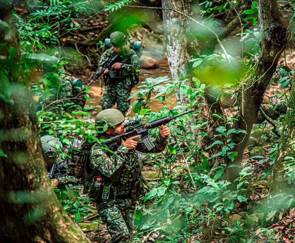 Las Fuerzas Militares avanzan en una contraofensiva en los territorios en los que hay presencia de las disidencias de “Iván Mordisco”. FOTO: Cortesía Ejército