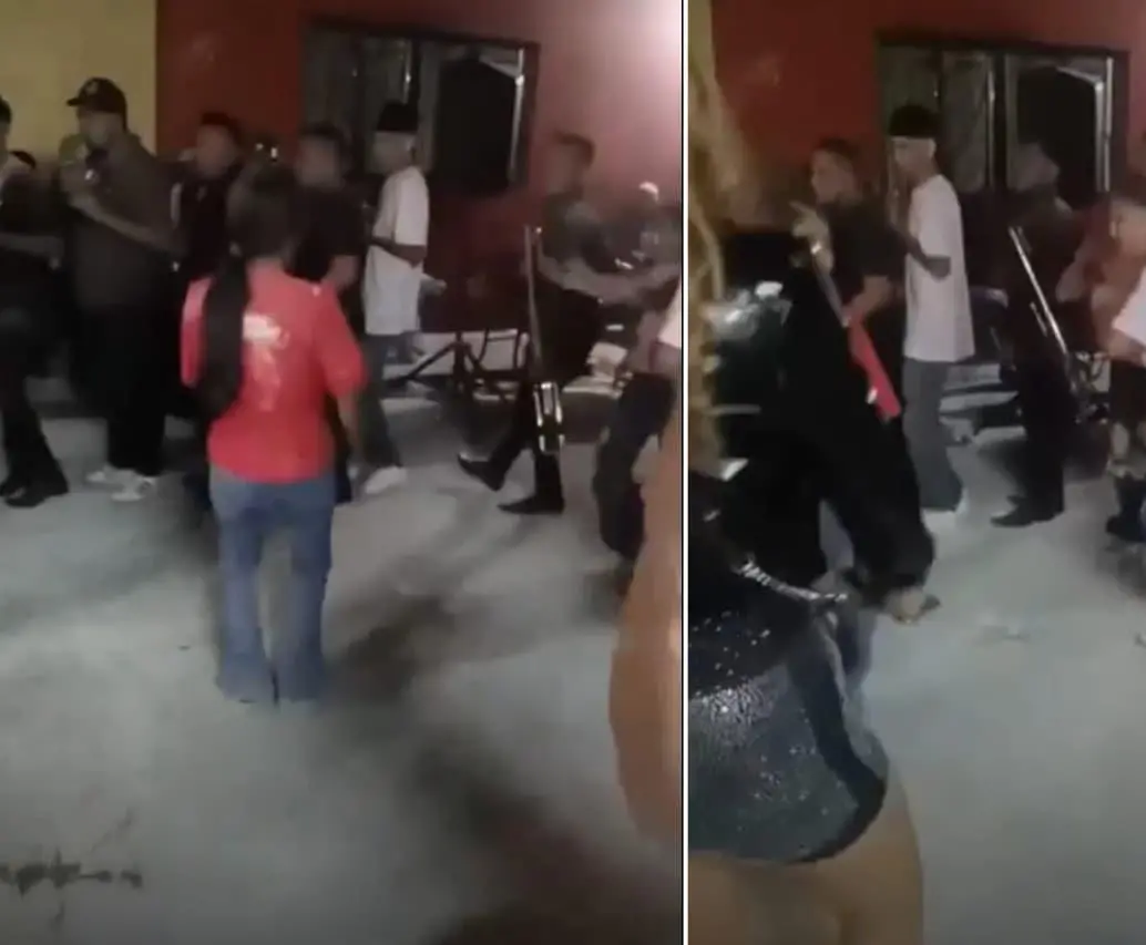 Una fiesta terminó en tiroteo en Irapuato, estado de Guanajuato. FOTOS: Capturas de video