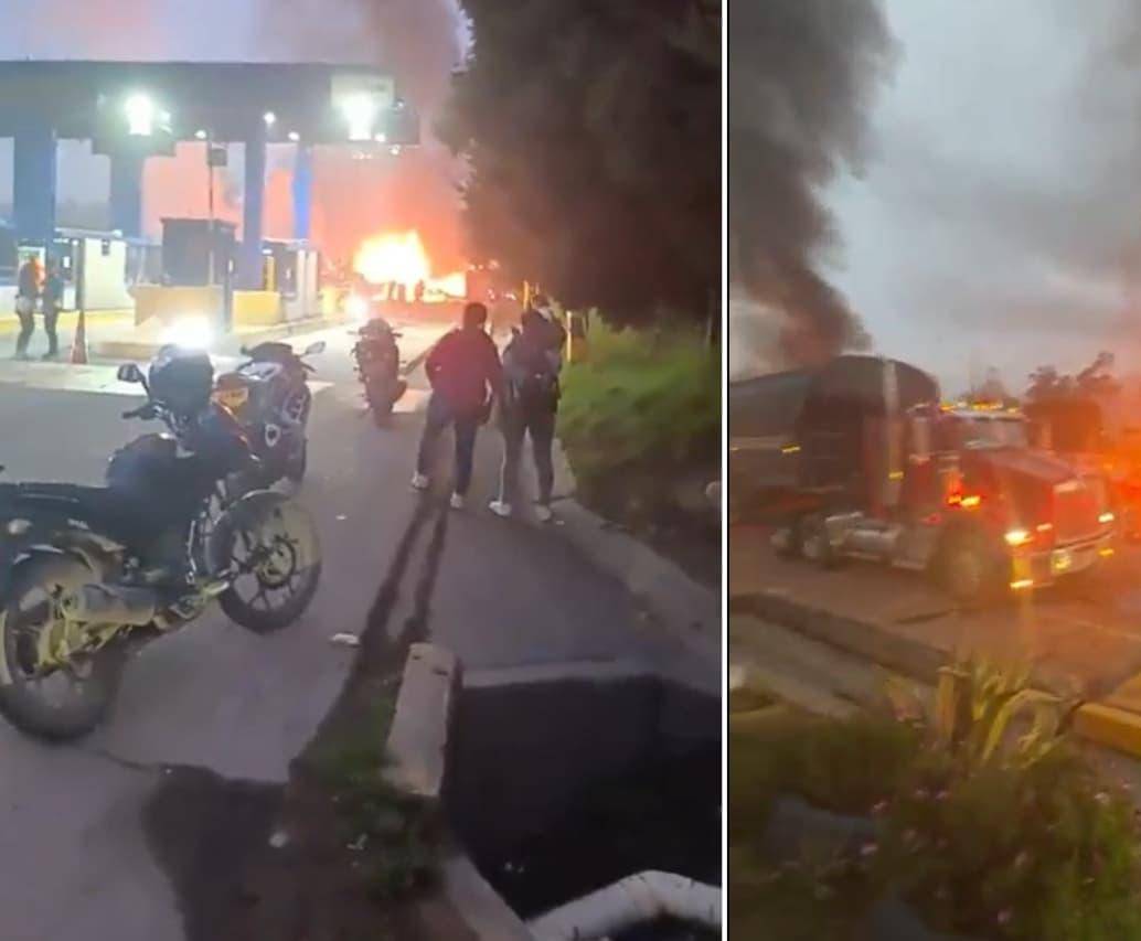 Explosión Zipaquirá- Ubaté. FOTO: Capturas de video 