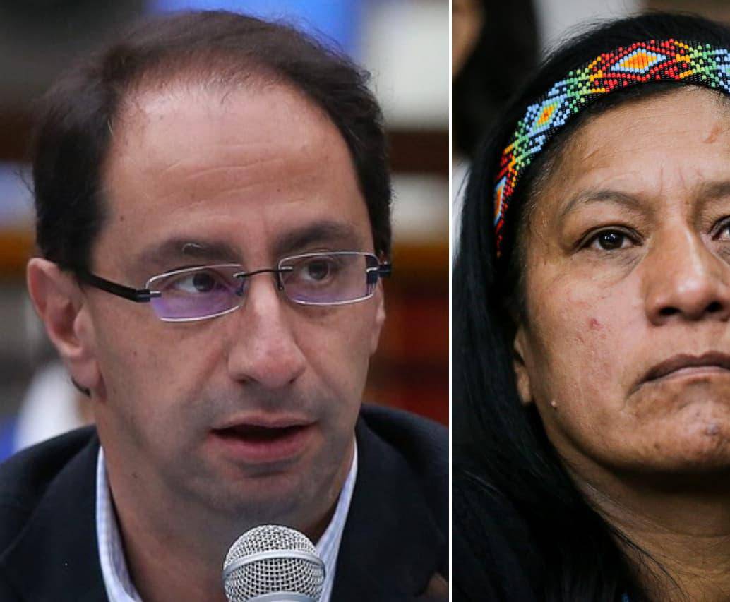 Los colombianos exigen un debate de fórmulas vicepresidenciales entre José Manuel Restrepo y Aida Quilcué. FOTOS: Colprensa 