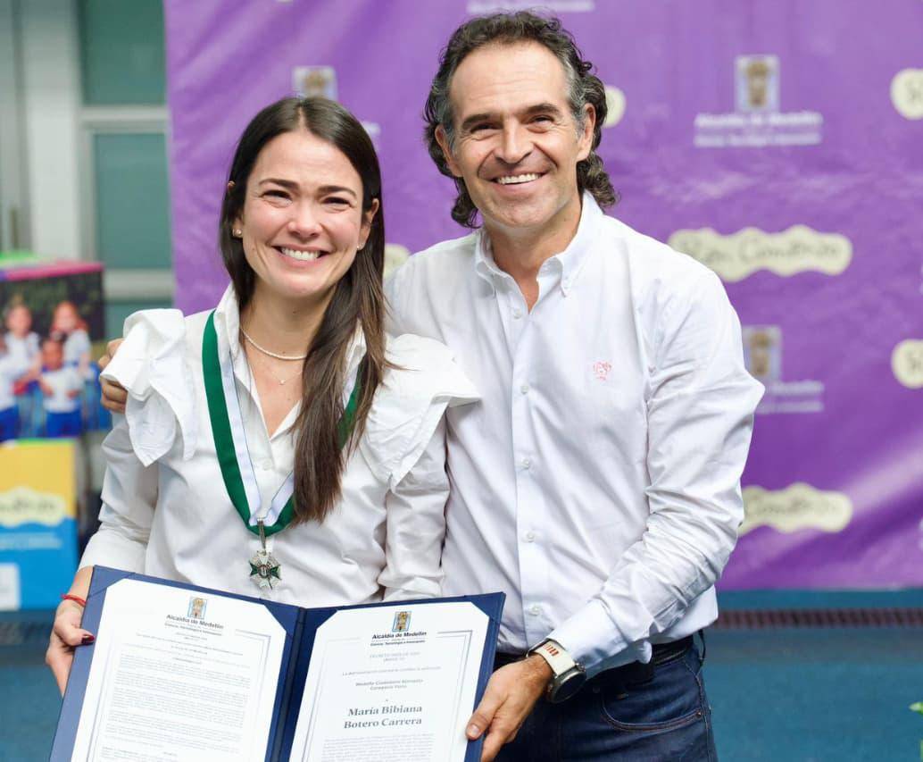 Proantioquia recibió una especial reconocimiento por parte de la Alcaldía de Medellín. FOTO: Alcaldía de Medellín 