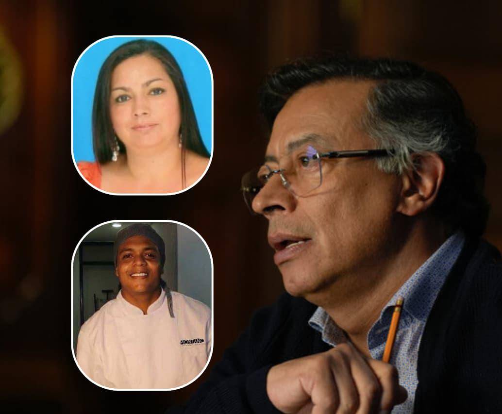 Gustavo Petro se pronunció por las muertes de Cristian Montaño y Sandra Cecilia Serrano Rodríguez. FOTOS: Colprensa - Tomadas de las redes sociales 