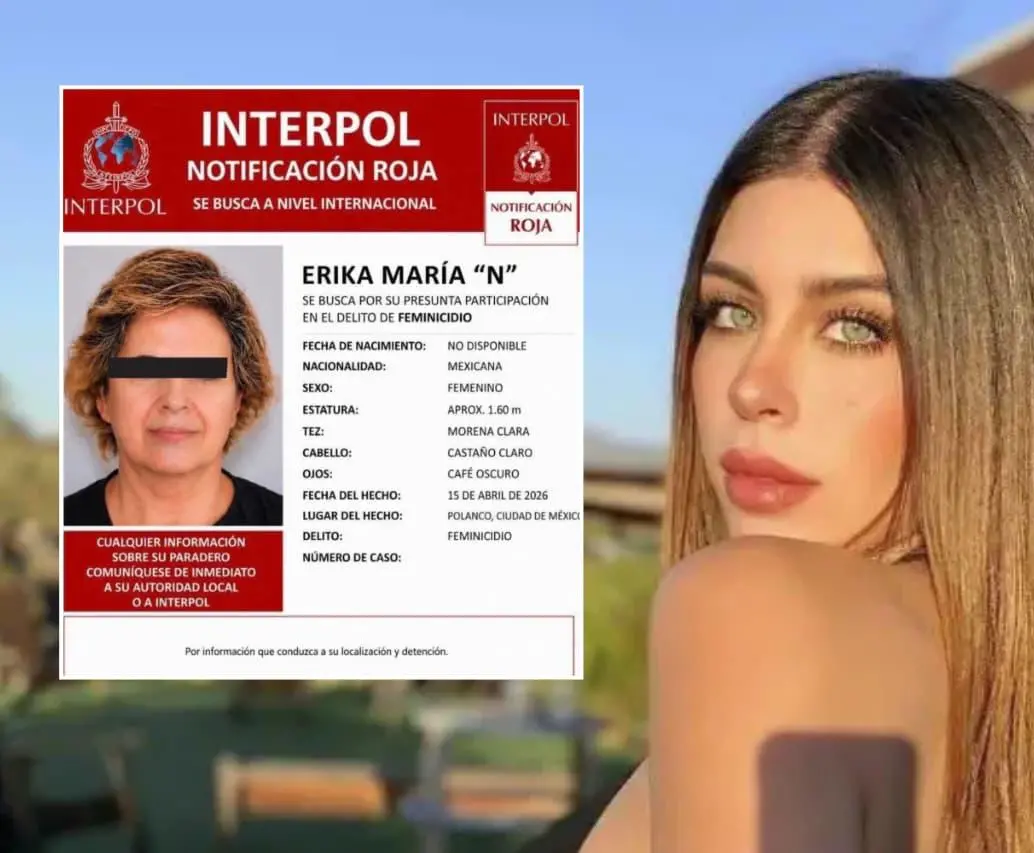 Captura en Venezuela de Érika María “N”. FOTOS: Interpol - cortesía