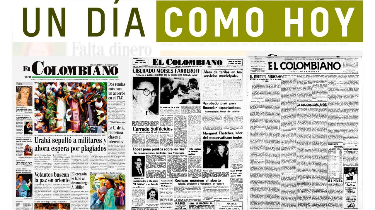 Un día como hoy 12 de febrero