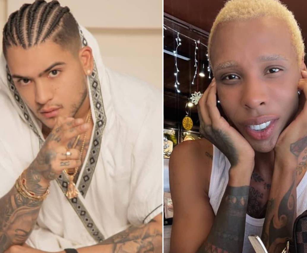 Bayron Sánchez, conocido como B-King (el del peinado de trenzas) y Jorge Luis Herrera Lemos (Regio Clown) fueron asesinados en México tras una presentación musical. FOTOS: Tomadas de Instagram