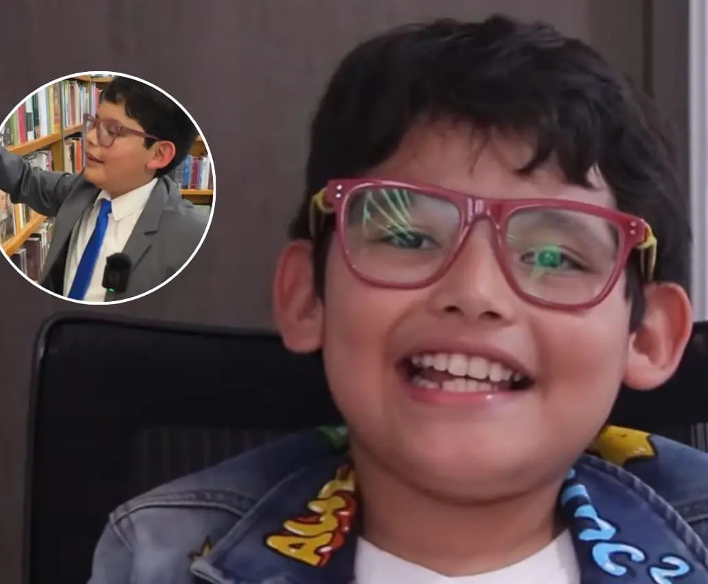 “David da Vinci” es un niño mexicano con un alto coeficiente intelectual. FOTOS: Capturas de videos