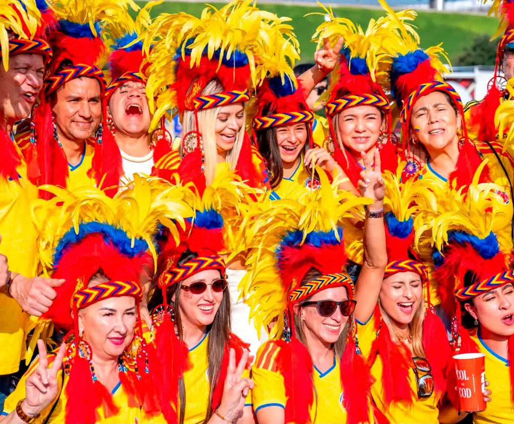 La afición colombiana ha sido una de las más numerosas del Mundial 2026, acompañando masivamente a la Tricolor en México y Estados Unidos. FOTO JUAN ANTONIO SÁNCHEZ