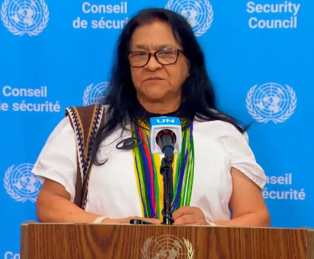 En el Consejo de Seguridad de la ONU realizado este 5 de enero de 2026, se abordó la crisis entre Estados Unidos y Venezuela. Leonor Zalabata Torres, embajadora de Colombia, presentó los puntos durante el encuentro. FOTO: Cancillería de Colombia