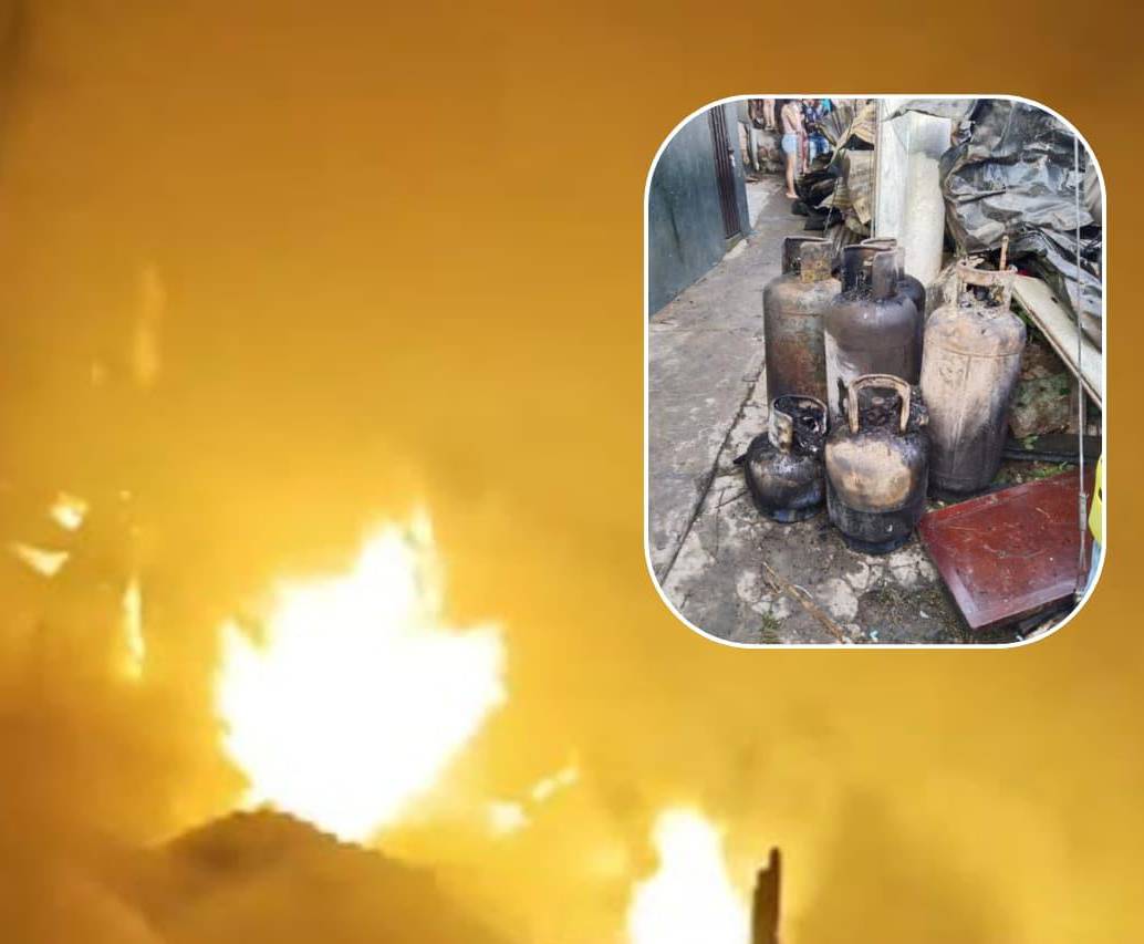 Incendio en Bucaramanga que dejó más de 50 viviendas destruidas. FOTOS: Captura de Video - tomada de X <i>@LAFMBucaramanga</i>