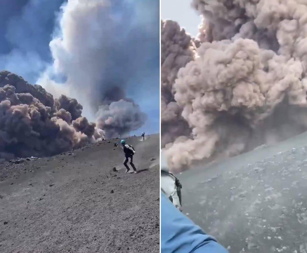Así fue la erupción del volcán Etna, el más alto de Europa con alrededor de 3.369 metros. FOTOS: Capturas de video