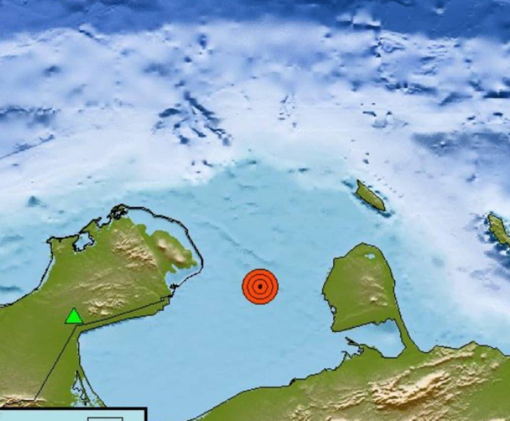 Fuerte temblor en Venezuela este miércoles, 8 de octubre de 2025. FOTO: Servicio Geológico Colombiano