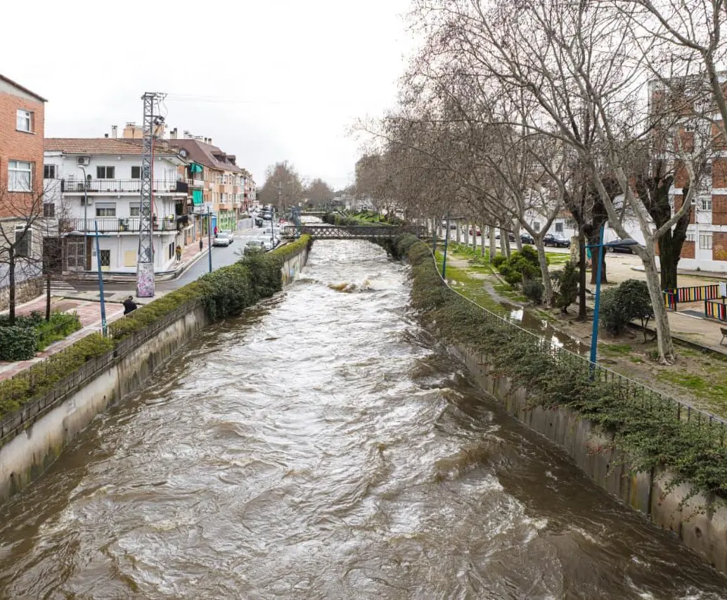 Emergencia en Madrid, España, por las fuertes lluvias. FOTO: Getty