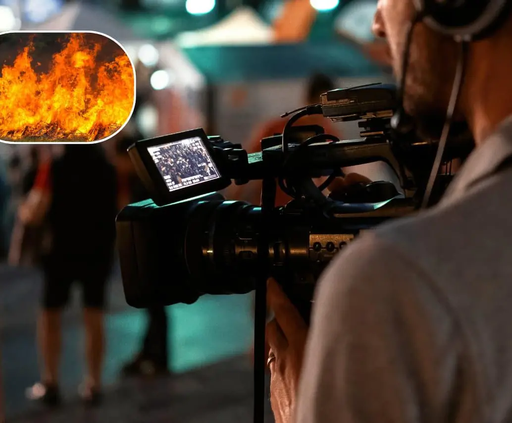 Un incendio en una grabación de serie de televisión terminó en tragedia. FOTO: Composición Freepik