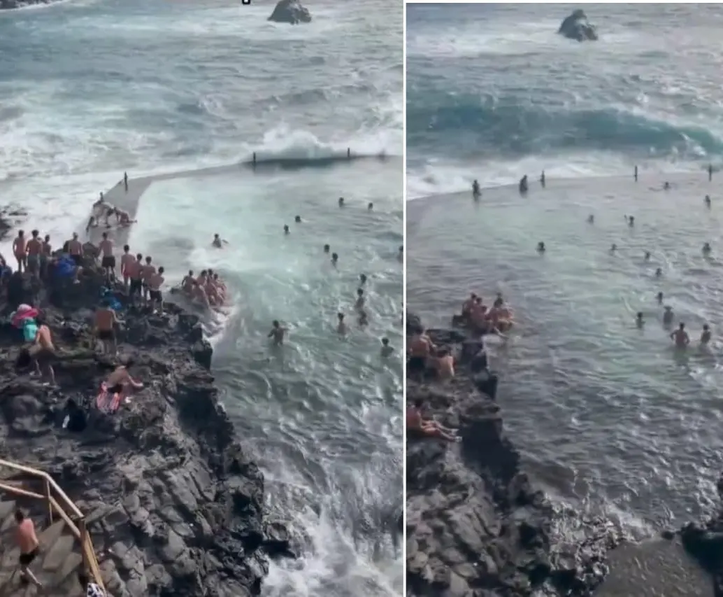 Cinco personas murieron tras un fuerte oleaje en un turístico de España; hay uno desaparecido. FOTOS: Capturas de video