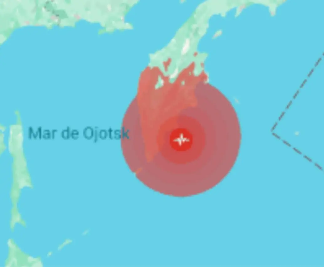 Un temblor se produjo este martes cerca de la costa rusa; Japón está en alerta. FOTO: Captura de pantalla 