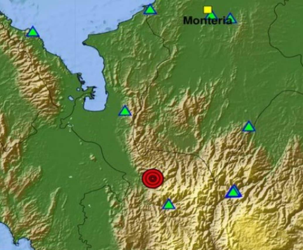 Tembló en Antioquia en la madrugada del 18 de febrero de 2026. FOTO: Servicio Geológico Colombiano.