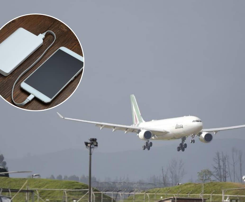En Colombia se limita el uso y recarga de baterías portátiles durante un vuelo. FOTO: Freepik - Colprensa 