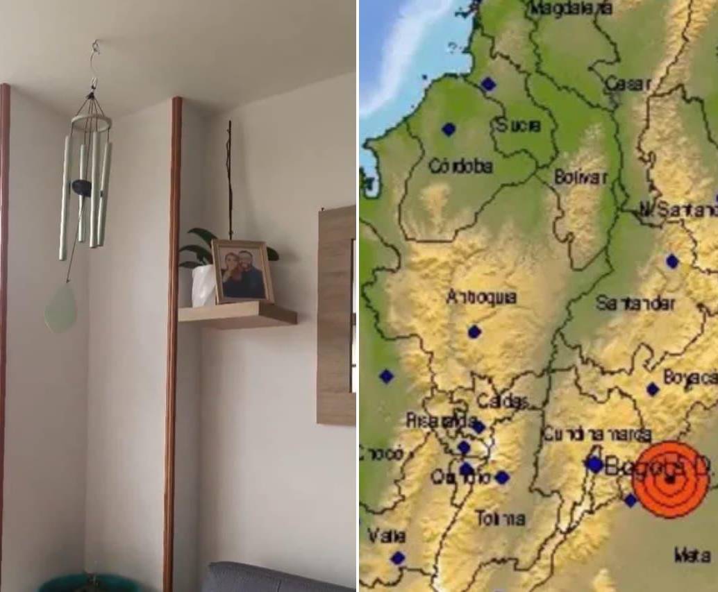 Así fue el temblor de magnitud 6.0 en Colombia este domingo. FOTOS: Tomadas de redes 