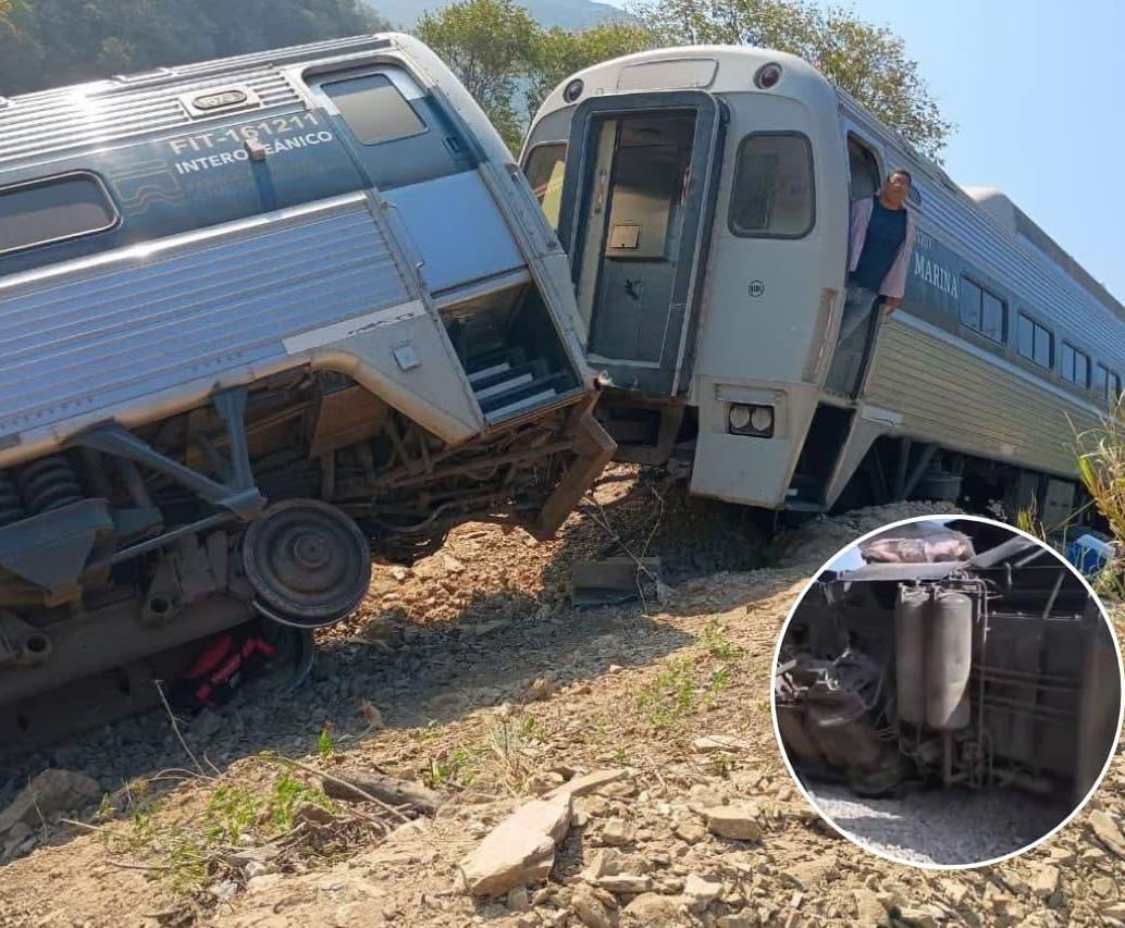 Un accidente de tren en México dejó más de 10 muertos y 100 heridos. FOTOS: Tomada de redes sociales y captura de video 