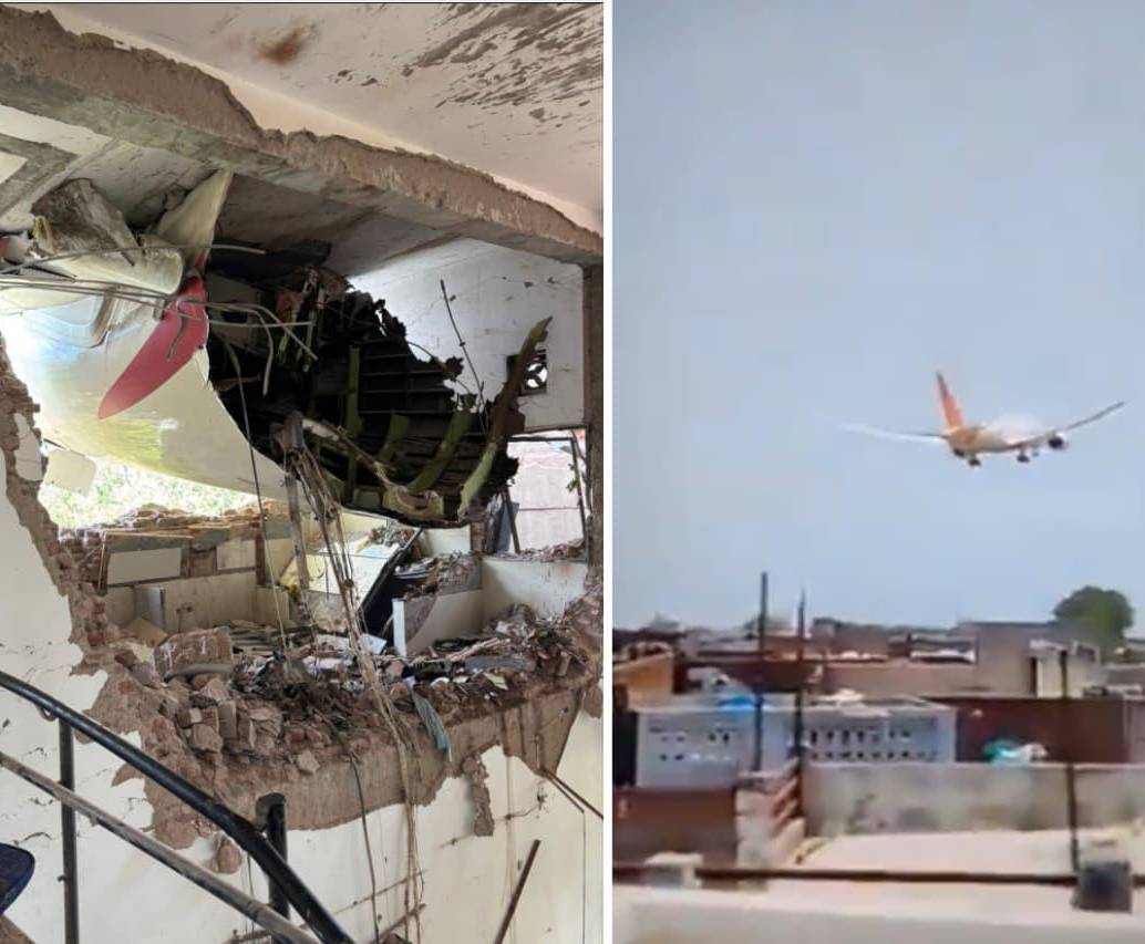 Un avión se estrelló cuando despegó del aeropuerto internacional Sardar Vallabhbhai Patel en Ahmedabad, India. FOTOS: Tomadas de redes 