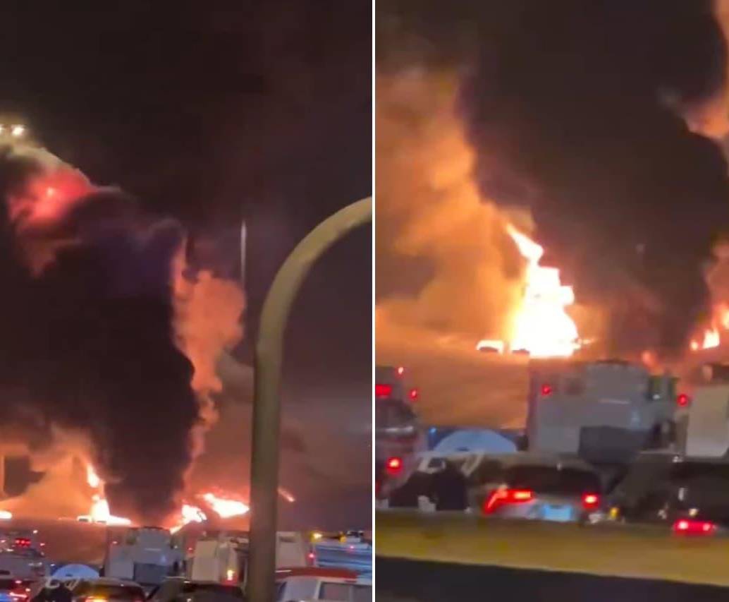 Ataque a embajada de Estados Unidos en Arabia Saudita. FOTO: Capturas de video 