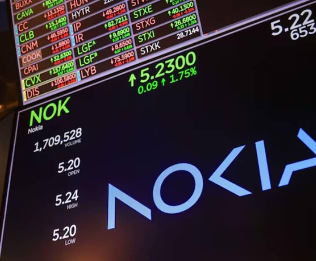 Acciones de Nokia se desploman tras recorte de sus previsiones por los aranceles. FOTO: GETTY