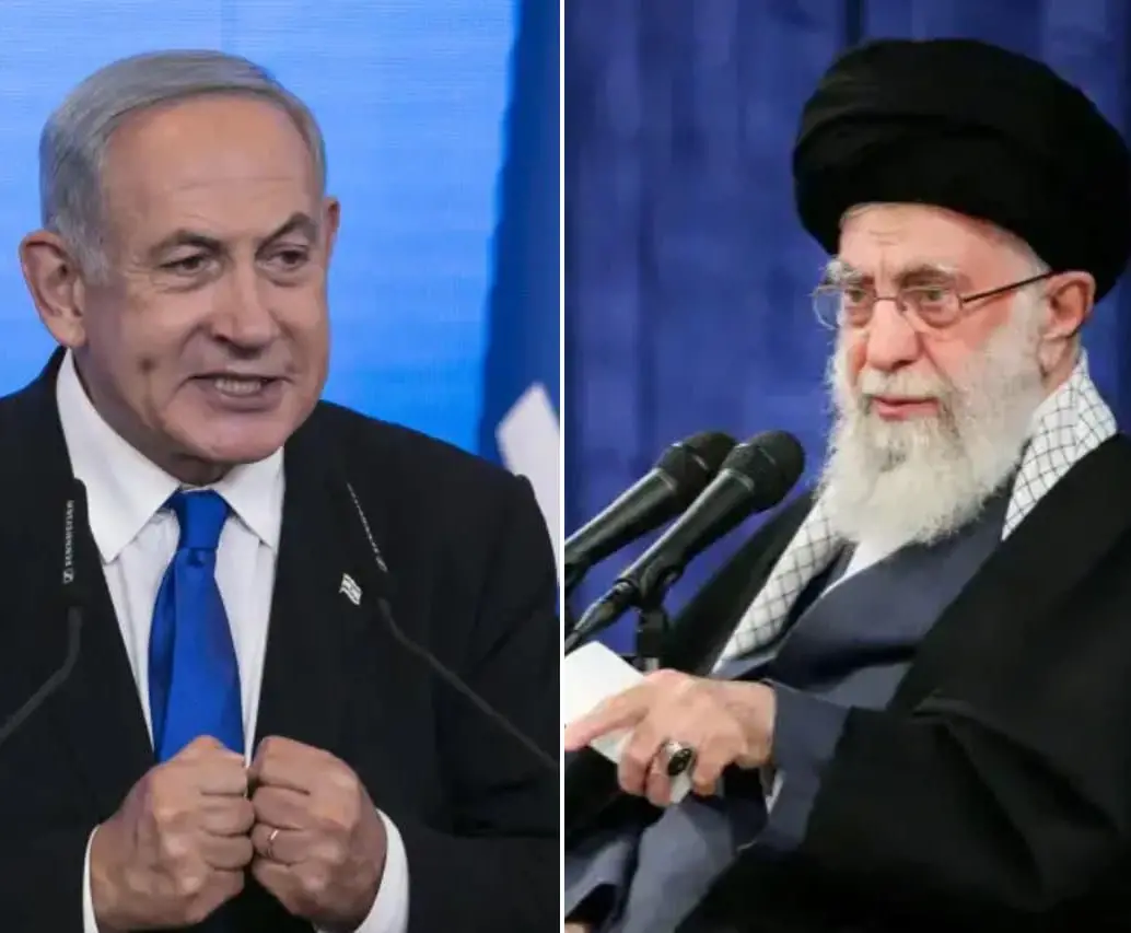 Avanza la disputa entre Benjamín Netanyahu y Alí Jamenei por el control de sus territorios. FOTOS: GETTY- AFP