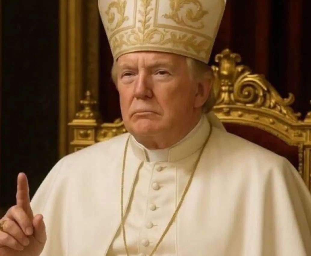 Donald Trump bromeó sobre la posibilidad de ser Papa en el Vaticano. FOTO: Tomada de redes sociales 