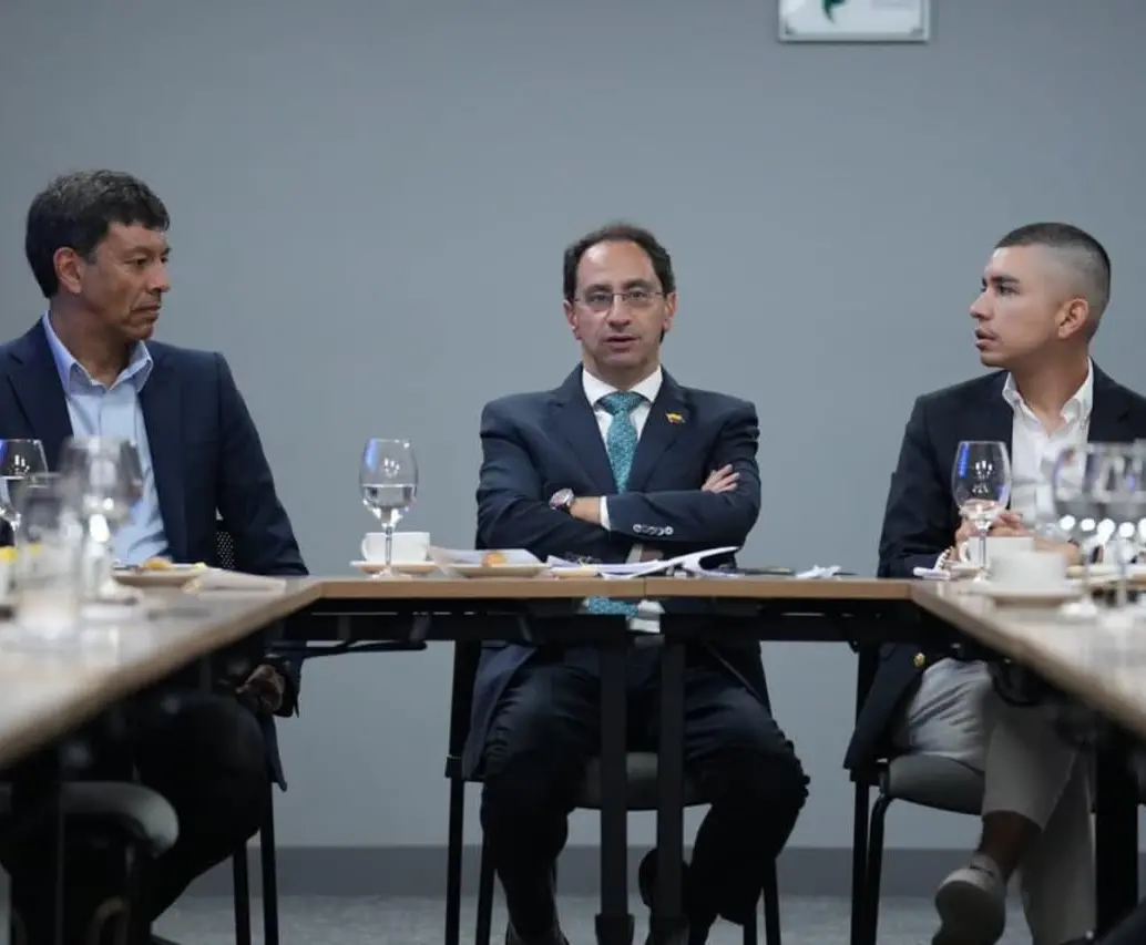 El vicepresidente electo de Colombia,<b> </b>José Manuel Restrepo, sostuvo una reunión con los principales actores del sector financiero. FOTO: ASOBANCARIA