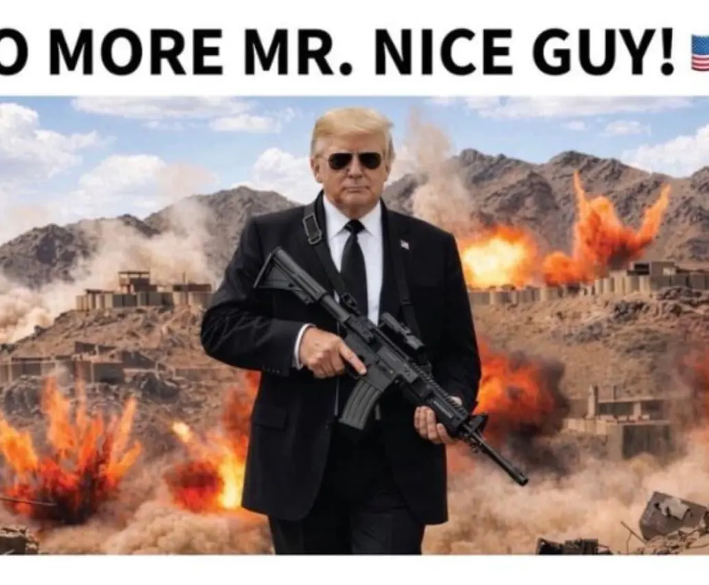 Donald Trump publicó otra imagen generada con IA para amenazar a Irán. FOTO: Tomada de 