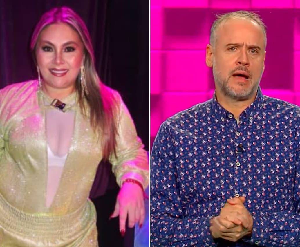 La controversia entre David Alberto García Henao, más conocido como <i>“Jeringa”</i>, y la exparticipante de <i>La Casa de los Famosos</i>, Johana Velandia. FOTO: Tomada de Instagram @unagordaahi2 - captura de video 