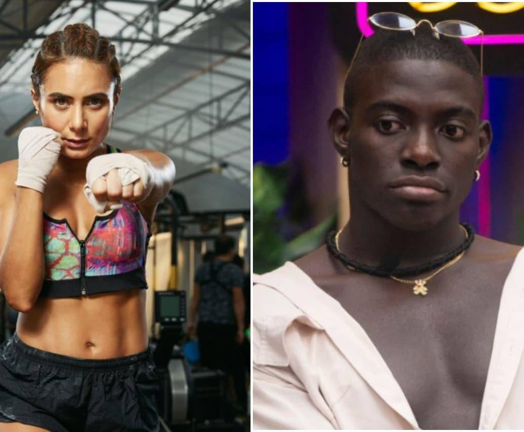 Johanna Fadul fue expulsada de <i>La casa de los famosos 3</i> por comentarios contra Franck Stiward Luna Valencia (<i>Campanita</i>).Fotos: Colprensa / tomadas de redes sociales.