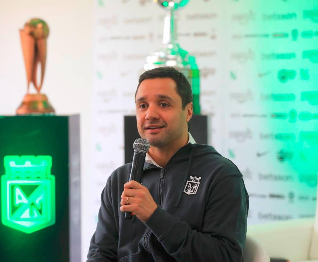 El presidente de Nacional, Sebastián Arango Botero, aclaró varios temas del mercado de pases. FOTO ESNEYDER GUTIÉRREZ