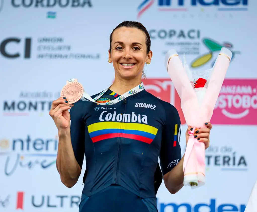 Diana Peñuela, entre las mejores ciclistas de América. FOTO CORTESÍA ÁNDERSON BONILLA