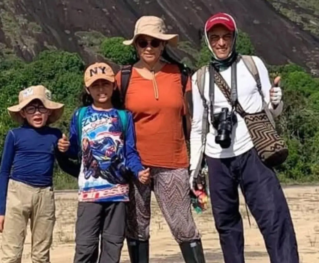 Valderrama-Casallas, una familia colombiana, recorre su país sin ataduras materiales. FOTO: Tomada de Instagram @Losvalderramaviajeros